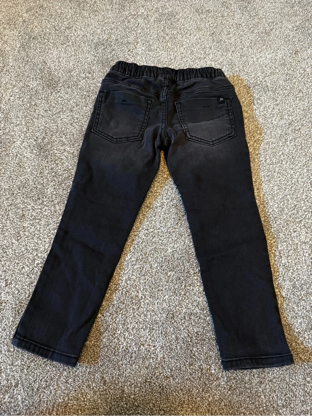 New Art Class Black denim pants super skinny Boys Girls Sz 4 Stretch Drawstring
